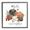 Stupell Industries Hello Pumpkin Fall Harvest Framed Giclee Art